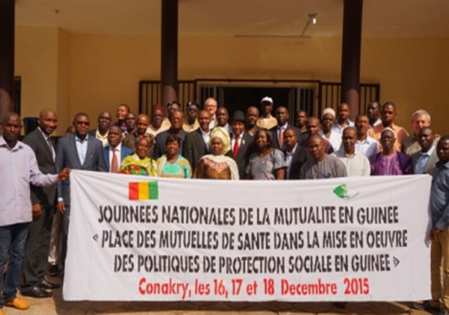 A l'occasion des Journées nationales de la Mutualité en Guinée Conakry tenues à Conakry du 16 au 18 Décembre 2015, les mutuelles de santé guinéennes ont marqué leur engagement dans le processus de mise en place de la CMU