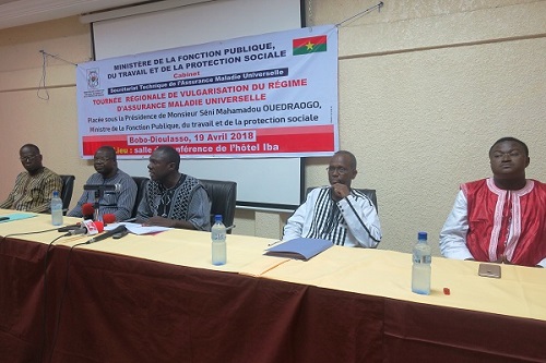 Les acteurs burkinabés de l'Assurance Maladie Universelle en campagne de vulgarisation dans le pays - 23 Avril 2018 (Burkina Faso)